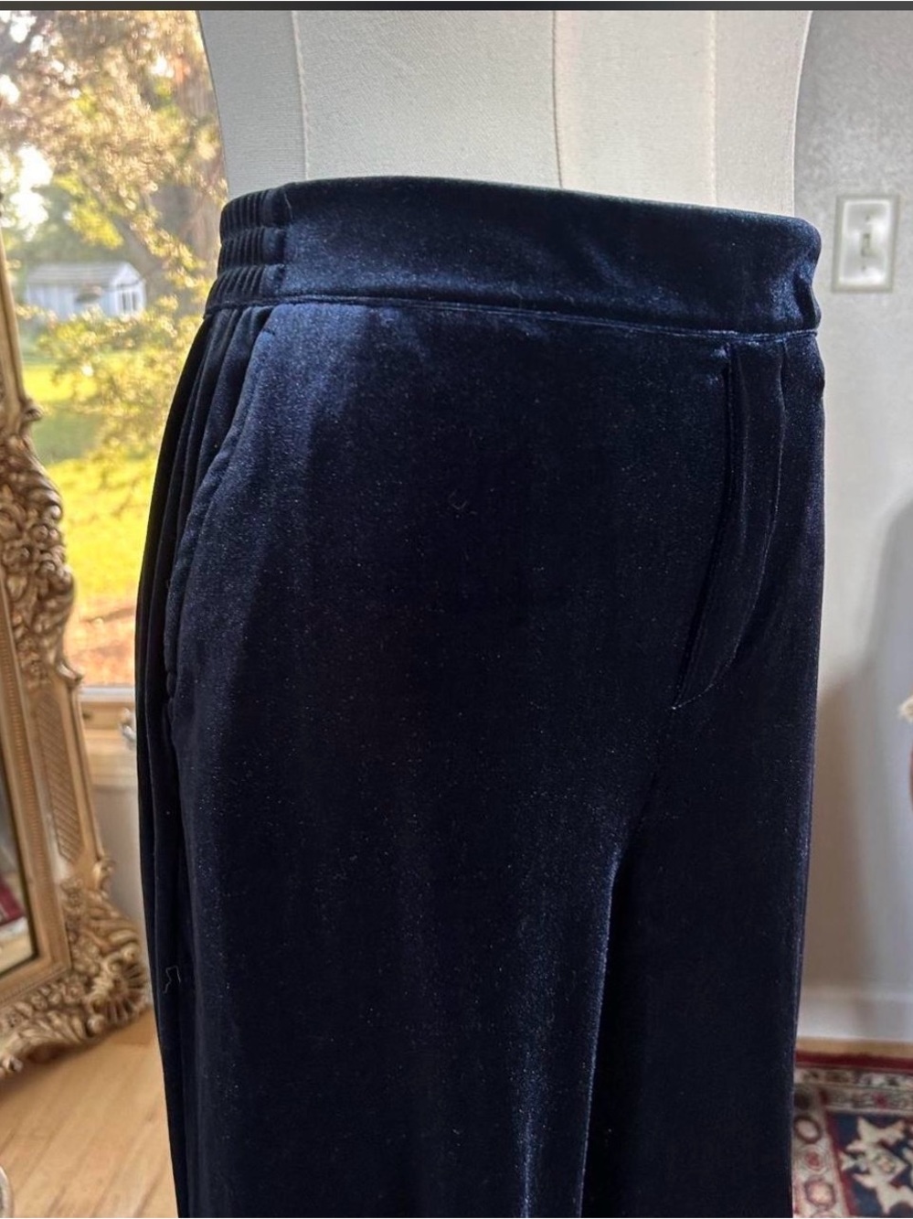 Blank NYC Midnight Velvet Wide-Leg Pants - Picture 2 of 7